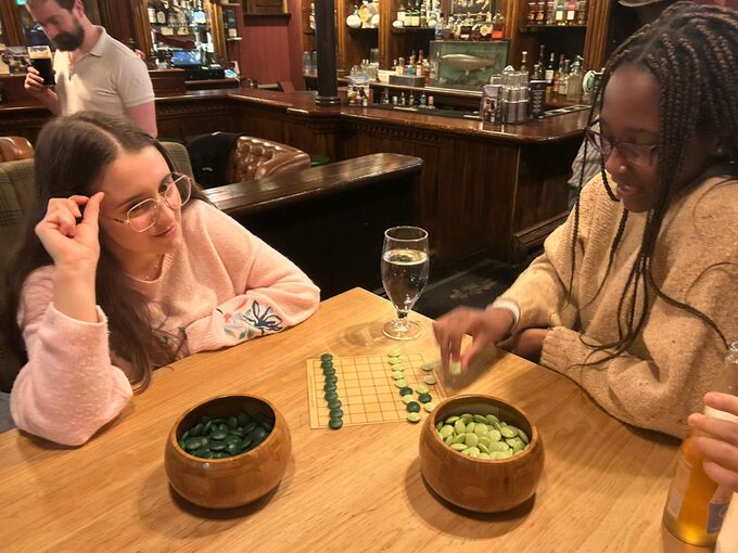 Two players on a 9x9 board